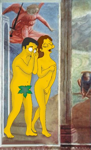 Eugenio e la sua Eva nella nuova versione: Eudamo ed Evaki