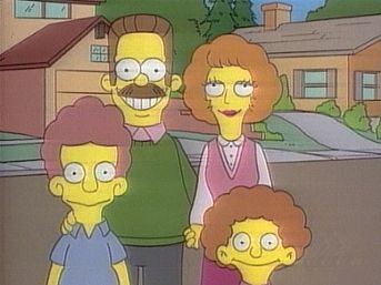 I Flanders fanno visita ai signori Bush