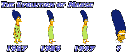 Le evoluzioni nel disegno di Marge