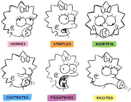 Le espressioni di Maggie